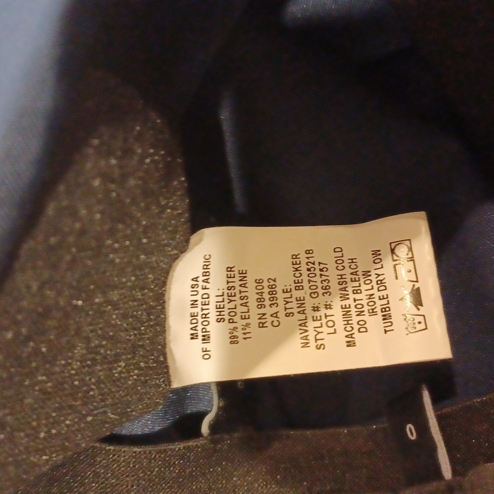 Theory Elastic Waist Pant Navalane Becker Sz 0 - image 5